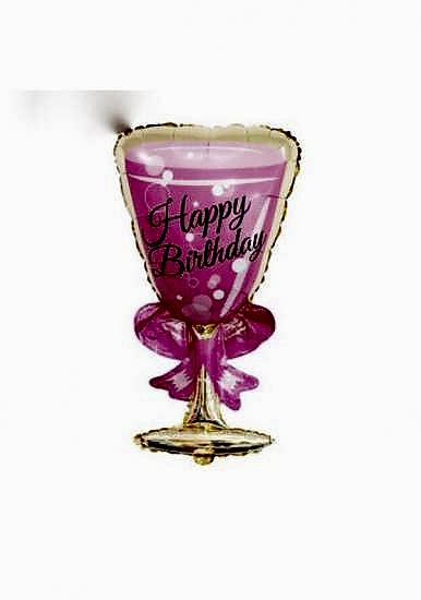 Happyland Pembe Şampanya Kadehi Şeklinde Folyo Balon