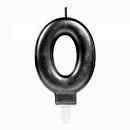 0 Rakam Gümüş Mum