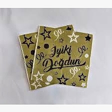 İyiki Doğdun Gold Siyah Peçete