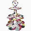 Flamingo Cupcake Standı 3 katlı