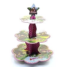 Masha Kocaayı Cupcake standı 3 katlı