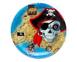 Korsan Partisi temalı Tabak 8 ad