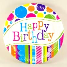 Renkli Happy Bithday Tabak 8 ad