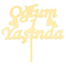 Oğlum 1 Yaşında Gold Pleksi