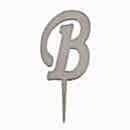 B Harfi Pasta Pleksi Gümüş