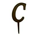 C Harfi Gold Pleksi gold