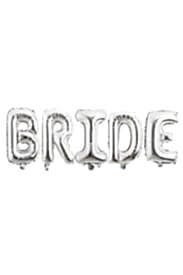Bride Harf Folyo Balon 40 inc Gümüş