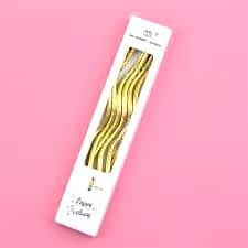 Kıvrık Gold Pasta Mumu