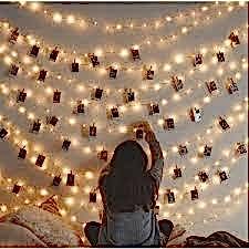 Metre Seçenekli Peri Led + Fotoğraf Mini Mandal Seti