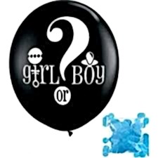 Cinsiyet Belirleme Partisi 24 inch orta boy mavi Cinsiyet Balonu