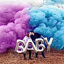 Happyland Cinsiyet Belirleme Mavi-Pembe Duman Efekti Sisi