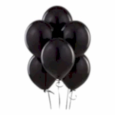 Cinsiyet Partisi Siyah Balon 7 adet