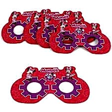 Minnie Mouse Karton Gözlük Maske 6 adet