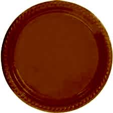 Turuncu Plastik Tabak 25 adet