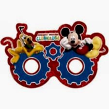 Mickey Mouse Gözlük Maske 6 adet