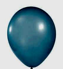 100 Adet Metalik Mavi Lateks Balon 12 inc