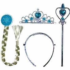 Elsa Karlar Ülkesi Saç Taç Asa Set