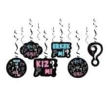 Cinsiyet Belirleme Partisi Tavan Sarkıtı 6lı