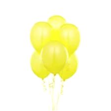 100 Adet Sarı Metalik Balon