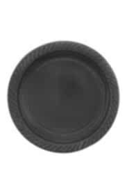 Siyah Plastik Tabak 25 adet