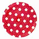 Kırmızı Beyaz Puantiyeli Karton Tabak 8 adet