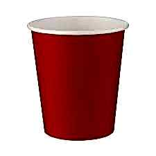 Kırmızı Karton Bardak 8 adet