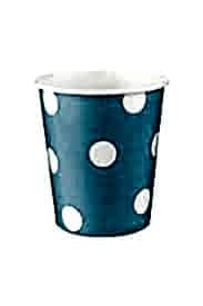 Mavi Puantiyeli Karton Bardak 8 adet