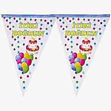 Iyi Ki Doğdun Pastalı Üçgen Flama