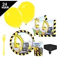 24 Kişilik İnşaat Malzemeleri Parti Seti
