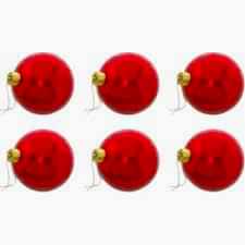 Yılbaşı ağaç süsü 6 cm gümüş 6 lı