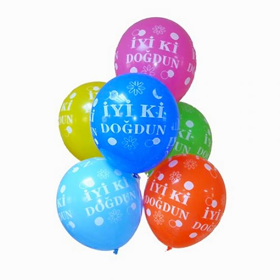 İyiki Doğdun Baskılı Lateks Balon 30 adet