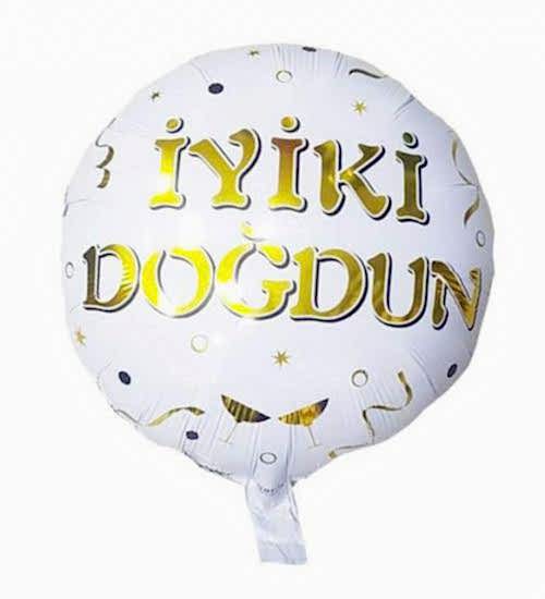 Happyland İyi Ki Doğdun Baskılı Yuvarlak Folyo Balon 18’’ 46 Cm.