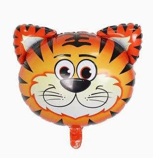 Safari Temalı Balon Kaplan Balon Folyo 35 - 45 cm