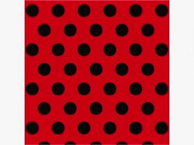 Kırmızı Siyah Puantiyeli Peçete 20 ad