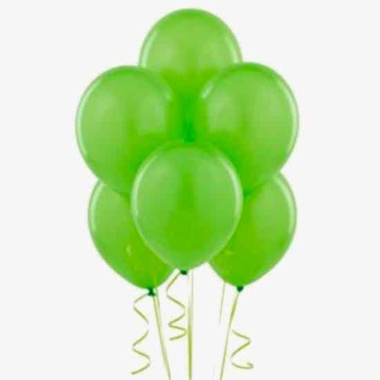 Lateks Metalik Balon Yeşil 7 Adet