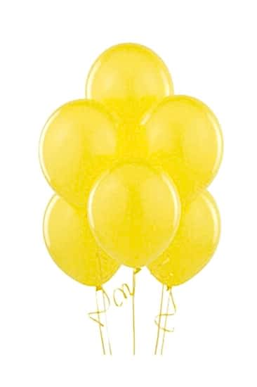 Lateks Metalik Balon Sarı 7 Adet
