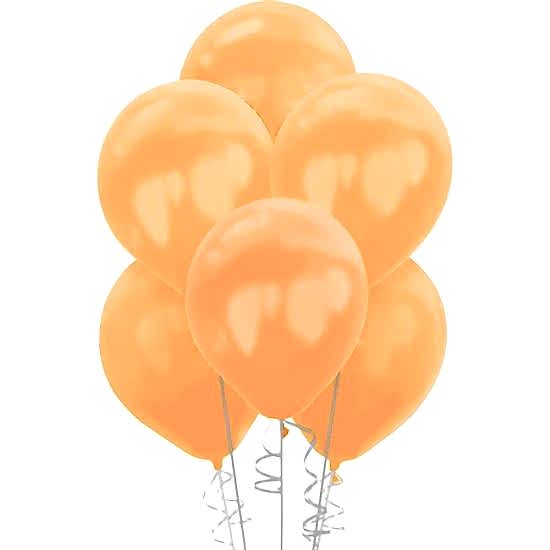 Lateks Metalik Balon Turuncu 7 Adet