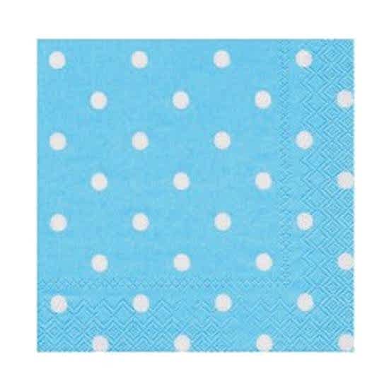 Mavi Puantiyeli Peçete-20 Adet