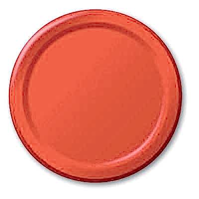 Kırmızı Tabak 23 cm 8 Ad