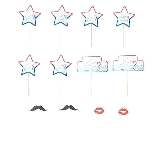 Happyland 12 Li&nbsp;Kız Mı Erkek Mi Konuşma Balonu Cinsiyet Konsept Konuşma Balonu