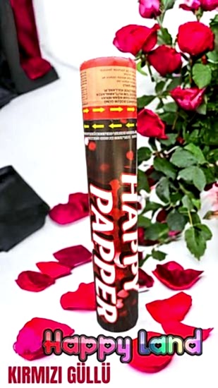 Happyland Konfeti Kırmızı Güllü 