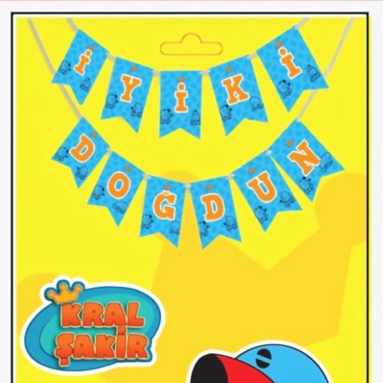Happyland Kral Şakir Action Temalı İyi ki Doğdun Yazısı (2 metre)