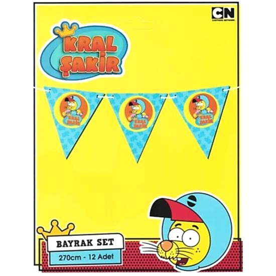 Happyland Kral Şakir, Üçgen Bayrak Flama, 2,70 mt