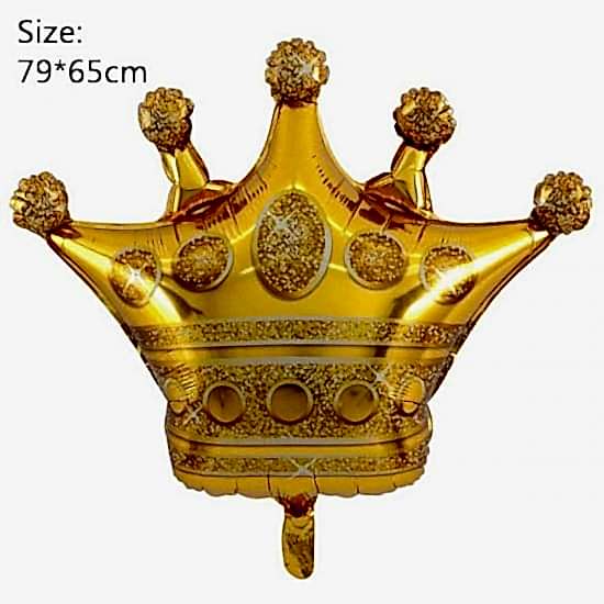 Happyland Kral Taç Altın Renk Folyo Balon