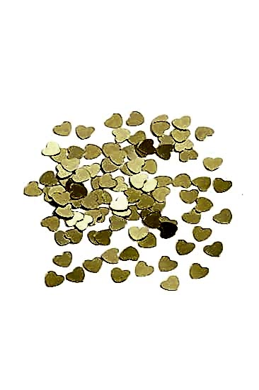 Altın Kalp Masa Konfeti 15gr