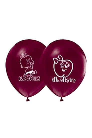 İlk Dişim Çıktı  Baskılı Balon 7 Adet
