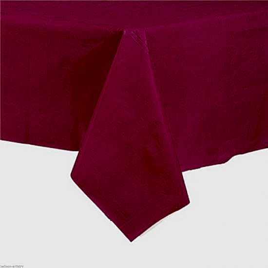 Lüks Fuşya Renkli Plastik Masa Örtüsü