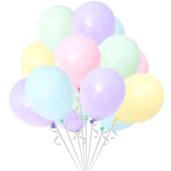 Makaron Pastel Soft Balon Karışık Renkli 7 Adet