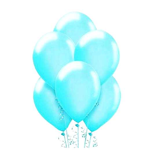 Makaron Pastel Soft Balon Mavi Renkli 30 Adet