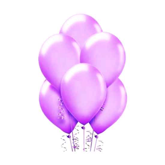 Makaron Pastel Soft Balon Mor Renkli 30 Adet